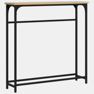 Mesa Consola - Mesa De Entrada 75x19,5x75 cm derivados de madeira carvalho sonoma