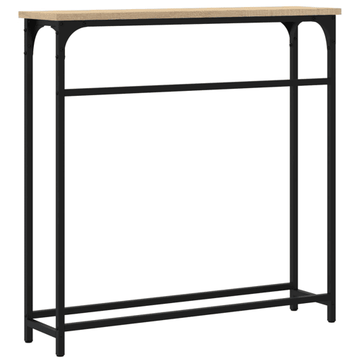 Mesa Consola - Mesa De Entrada 75x19,5x75 cm derivados de madeira carvalho sonoma