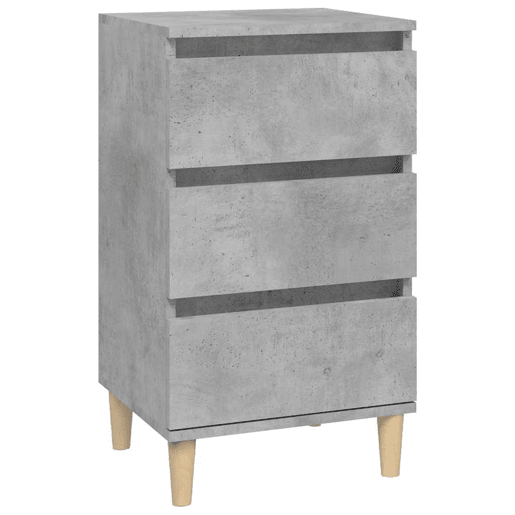 Mesa De Cabeceira - Mesinha De Cabeceira 40x35x70 cm derivados madeira cinza cimento