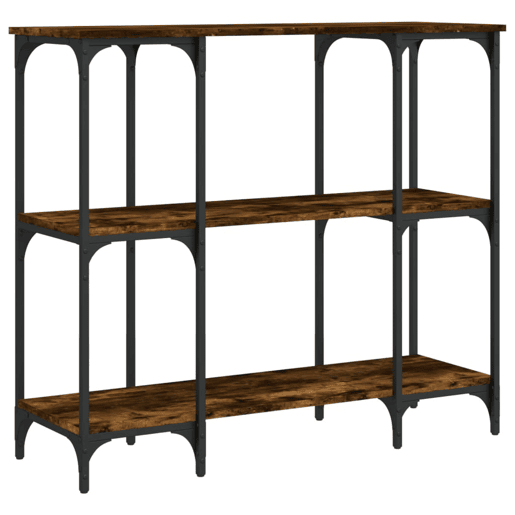 Mesa Consola - Mesa De Entrada 102x35x90 cm derivados de madeira carvalho fumado
