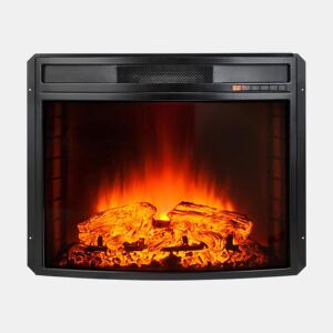 Lareira eléctrica de baixo consumo 2000W. Design de parede em vidro plano temperado. Com comando eletrónico e controlo remoto, termóstato regulável e desligamento automático. Permite também regular a intensidade das chamas. Medidas 76,4x25,4x60,5cm.