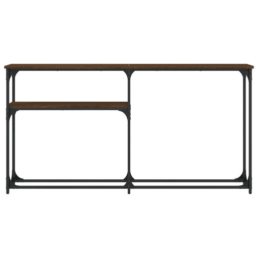 Mesa Consola - Mesa De Entrada 145x22,5x75cm derivados madeira carvalho castanho