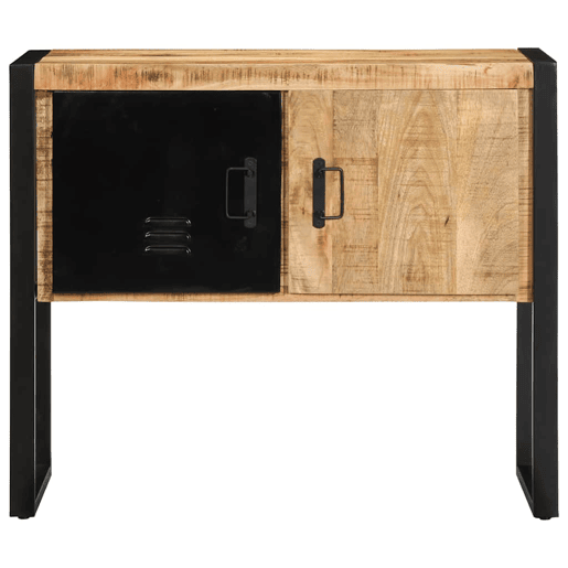 Mesa Consola - Mesa De Entrada 90x35x75 cm madeira maciça áspera manga Mesa Consola - Mesa De Entrada 90x35x75 cm madeira maciça áspera manga