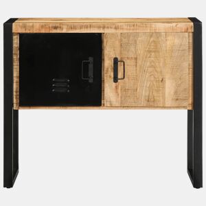 Mesa Consola - Mesa De Entrada 90x35x75 cm madeira maciça áspera manga