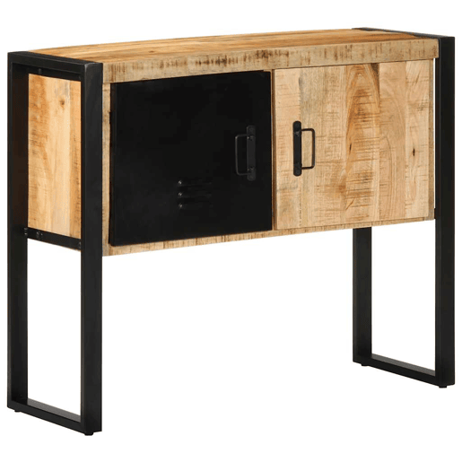 Mesa Consola - Mesa De Entrada 90x35x75 cm madeira maciça áspera manga Mesa Consola - Mesa De Entrada 90x35x75 cm madeira maciça áspera manga