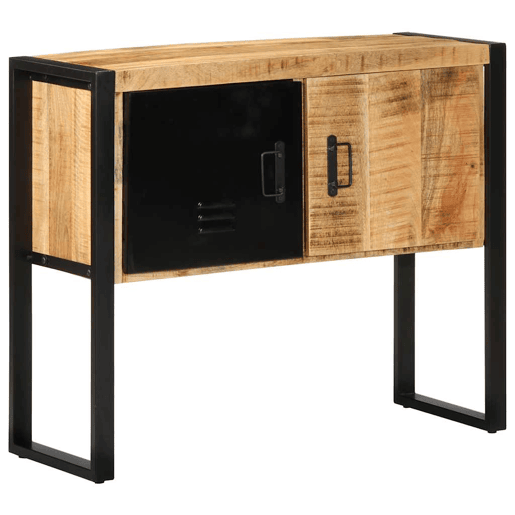 Mesa Consola - Mesa De Entrada 90x35x75 cm madeira maciça áspera manga Mesa Consola - Mesa De Entrada 90x35x75 cm madeira maciça áspera manga