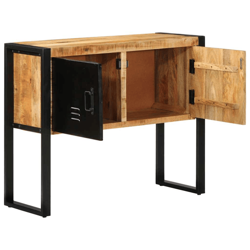Mesa Consola - Mesa De Entrada 90x35x75 cm madeira maciça áspera manga Mesa Consola - Mesa De Entrada 90x35x75 cm madeira maciça áspera manga