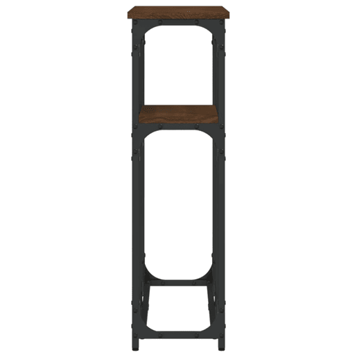 Mesa Consola - Mesa De Entrada 90x22,5x75 cm derivados madeira carvalho castanho