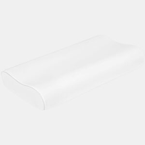 HOMCOM Almofada Viscoelástica 68x35 cm de Espuma Viscoelástica, Almofada Refrescante com Design Ergonómico, Dupla Altura, Capa Removível e Lavável, para Suporte do Pescoço, Dormir de LadoBarriga para Cima