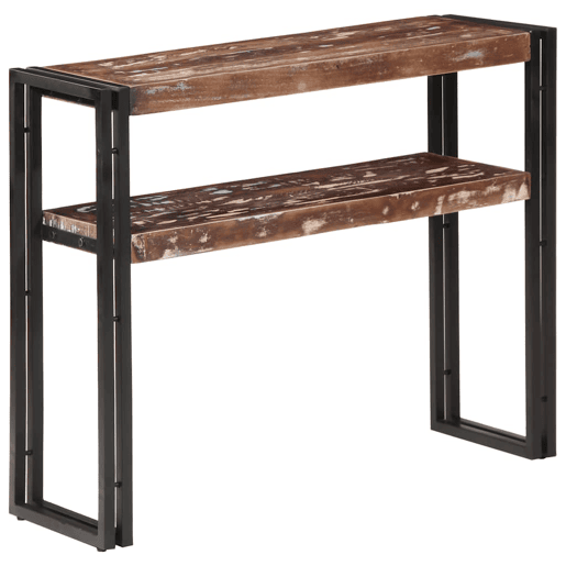 Mesa Consola - Mesa De Entrada 90x30x75 cm madeira recuperada maciça