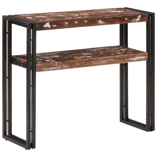 Mesa Consola - Mesa De Entrada 90x30x75 cm madeira recuperada maciça
