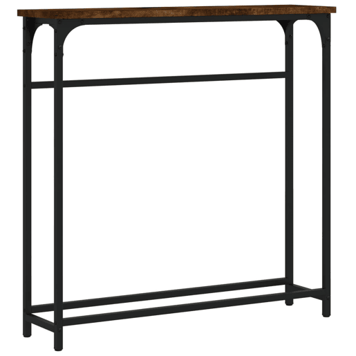 Mesa Consola - Mesa De Entrada 75x19,5x75 cm derivados de madeira carvalho fumado