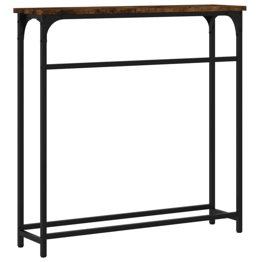 Mesa Consola - Mesa De Entrada 75x19,5x75 cm derivados de madeira carvalho fumado