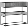 Mesa Consola - Mesa De Entrada 90x35x80 cm derivados de madeira cinzento sonoma