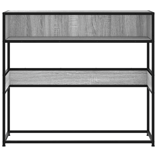 Mesa Consola - Mesa De Entrada 90x35x80 cm derivados de madeira cinzento sonoma
