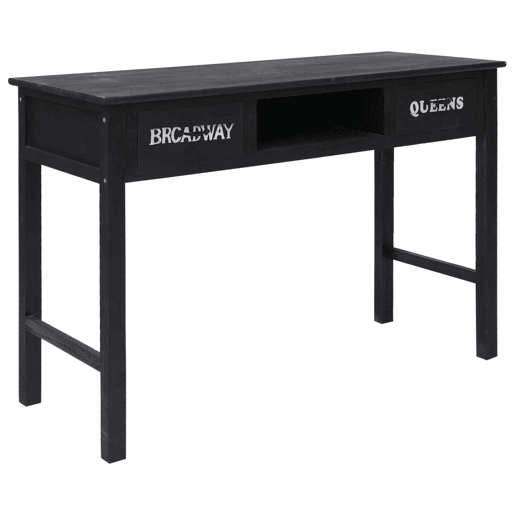 Mesa Consola - Mesa De Entrada 110x45x76 cm madeira preto