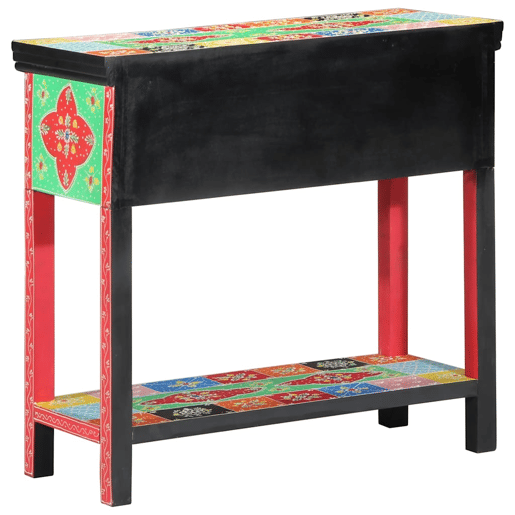Mesa Consola - Mesa De Entrada Multicolor 80 x 35 x 76 cm Madeira processada