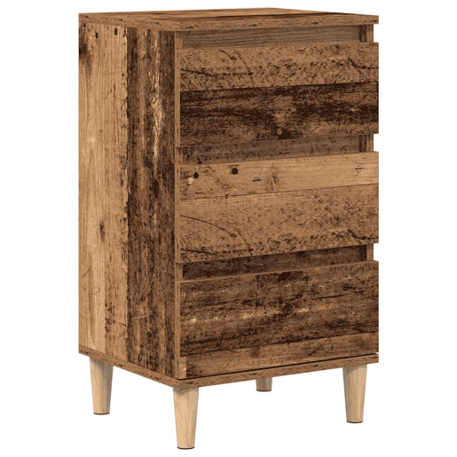 Mesa De Cabeceira - Mesinha De Cabeceira com gaveta Madeira antiga 40 x 35 x 70 cm