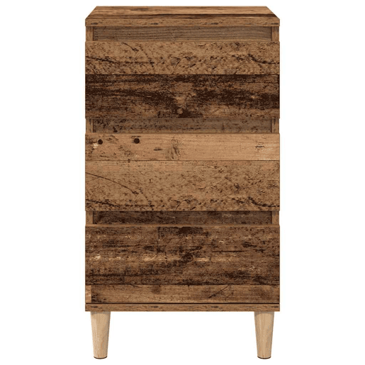 Mesa De Cabeceira - Mesinha De Cabeceira com gaveta Madeira antiga 40 x 35 x 70 cm