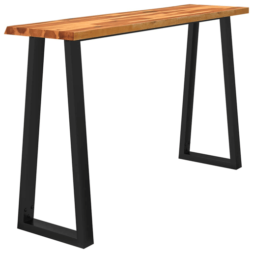 Mesa Consola - Mesa De Entrada c bordas vivas 140x40x80 cm acácia maciça