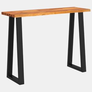 Mesa Consola - Mesa De Entrada com bordas vivas 110x35x80 cm acácia maciça