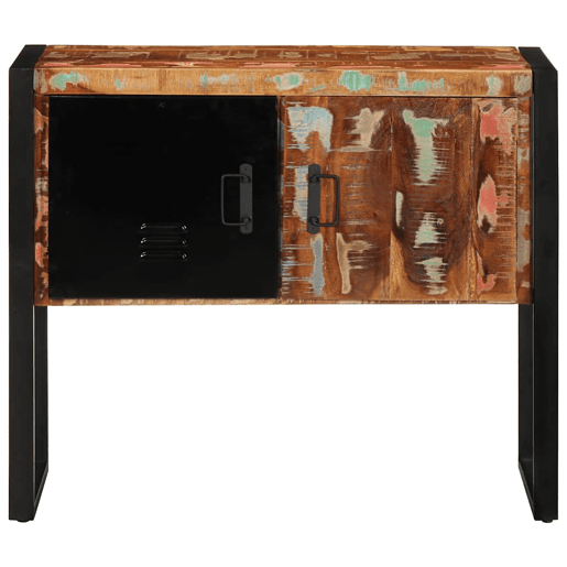 Mesa Consola - Mesa De Entrada multicor 90x35x75 cm madeira maciça recuperada Mesa Consola - Mesa De Entrada multicor 90x35x75 cm madeira maciça recuperada