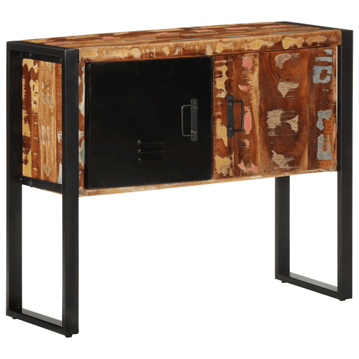 Mesa Consola - Mesa De Entrada multicor 90x35x75 cm madeira maciça recuperada Mesa Consola - Mesa De Entrada multicor 90x35x75 cm madeira maciça recuperada