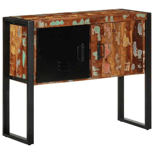 Mesa Consola - Mesa De Entrada multicor 90x35x75 cm madeira maciça recuperada Mesa Consola - Mesa De Entrada multicor 90x35x75 cm madeira maciça recuperada