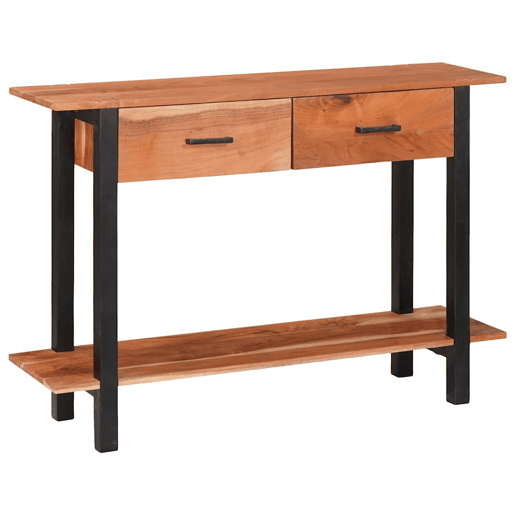 Mesa Consola - Mesa De Entrada Castanho 110 x 30 x 75 cm Madeira de acácia maciça