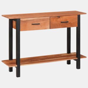 Mesa Consola - Mesa De Entrada Castanho 110 x 30 x 75 cm Madeira de acácia maciça