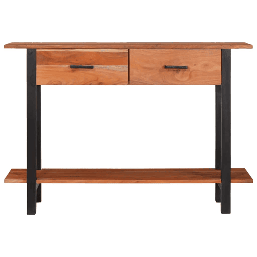Mesa Consola - Mesa De Entrada Castanho 110 x 30 x 75 cm Madeira de acácia maciça
