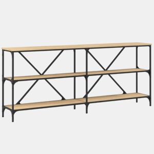 Mesa Consola - Mesa De Entrada 180x30x75 cm deriv. madeiraferro carvalho sonoma