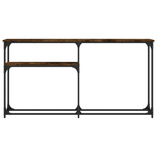 Mesa Consola - Mesa De Entrada 145x22,5x75cm derivados de madeira carvalho fumado