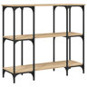 Mesa Consola - Mesa De Entrada 102x35x90 cm derivados de madeira carvalho sonoma