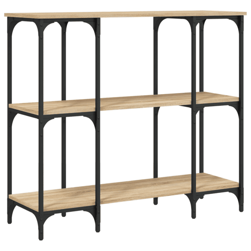 Mesa Consola - Mesa De Entrada 102x35x90 cm derivados de madeira carvalho sonoma