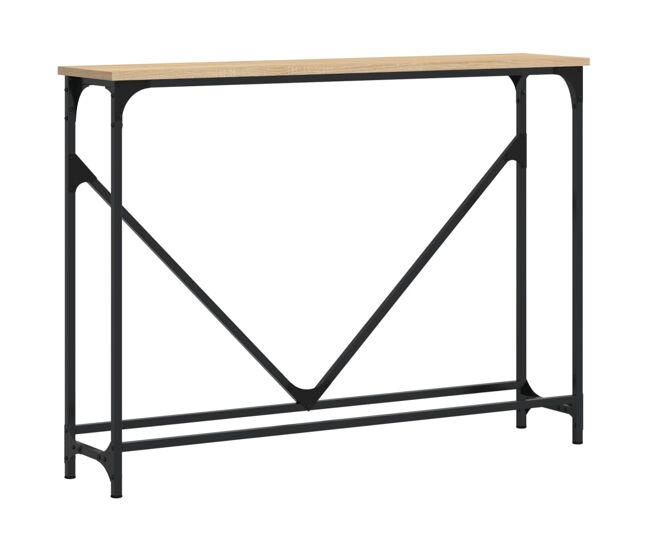 Mesa consola - mesa de entrada madera de ingeniería roble sonoma 102x22,5x75 cm