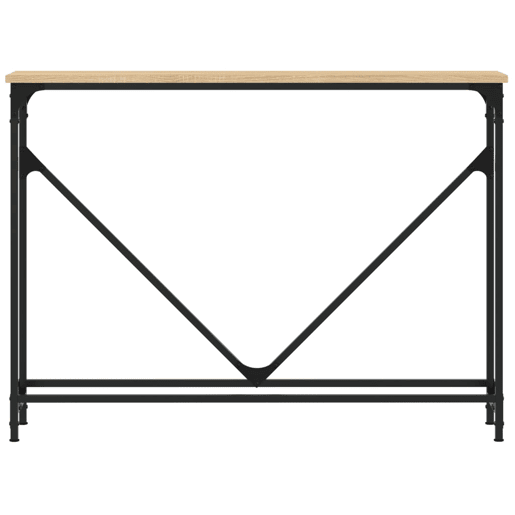 Mesa Consola - Mesa De Entrada 102x22,5x75cm derivados de madeira carvalho sonoma