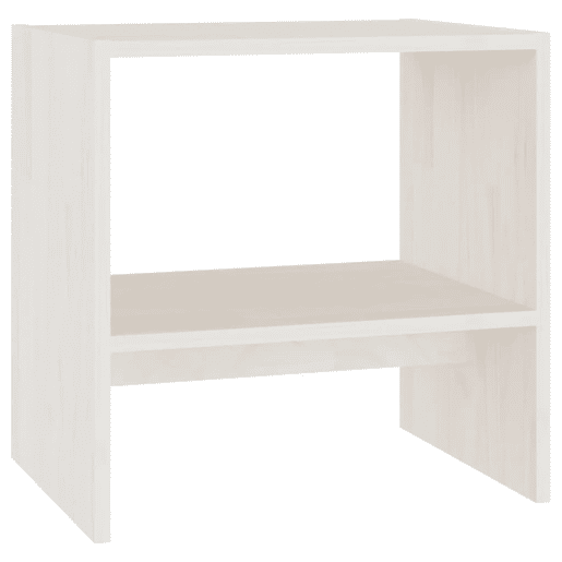 Mesa De Cabeceira - Mesinha De Cabeceira 40x30,5x40 cm madeira de pinho maciça branco