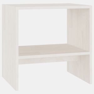 Mesa De Cabeceira - Mesinha De Cabeceira 40x30,5x40 cm madeira de pinho maciça branco