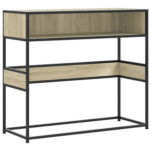 Mesa Consola - Mesa De Entrada 90x35x80 cm derivados de madeira carvalho sonoma