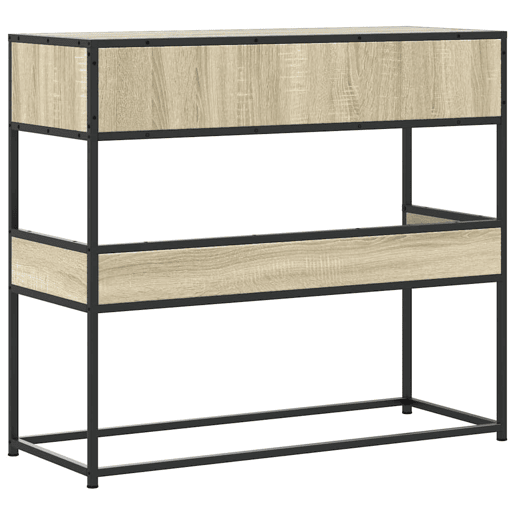 Mesa Consola - Mesa De Entrada 90x35x80 cm derivados de madeira carvalho sonoma