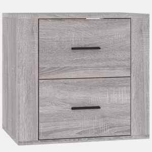 Mesa De Cabeceira De Parede Mesinha De Cabeceira - 50x36x47 cm cinzento sonoma