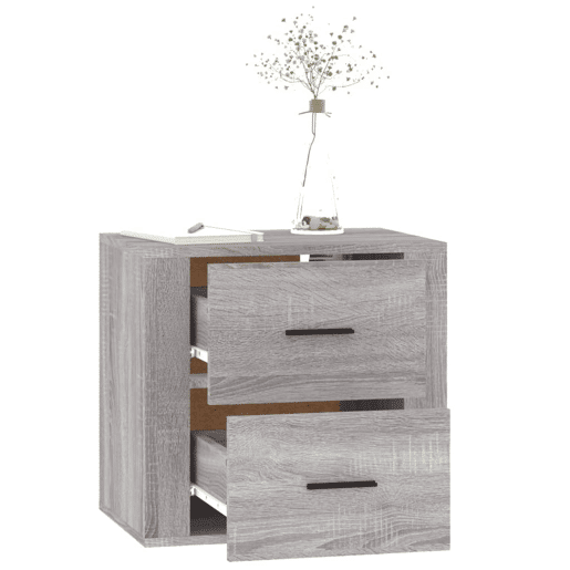 Mesa De Cabeceira De Parede Mesinha De Cabeceira - 50x36x47 cm cinzento sonoma