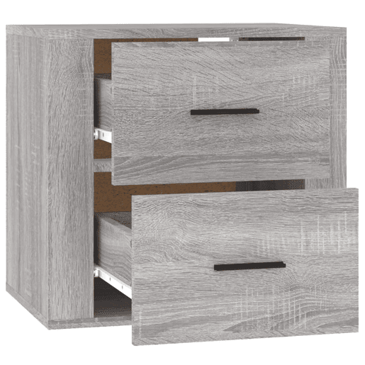 Mesa De Cabeceira De Parede Mesinha De Cabeceira - 50x36x47 cm cinzento sonoma