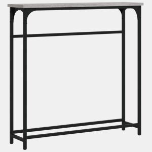 Mesa Consola - Mesa De Entrada 75x19,5x75 cm derivados de madeira cinzento sonoma