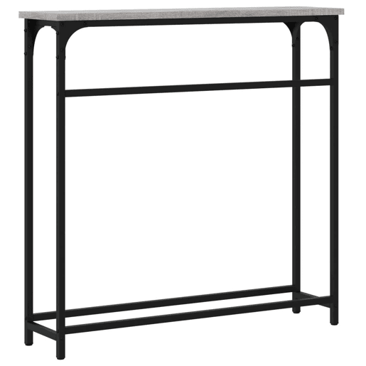Mesa Consola - Mesa De Entrada 75x19,5x75 cm derivados de madeira cinzento sonoma