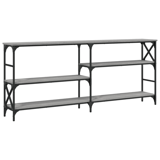 Mesa Consola - Mesa De Entrada 180x29x76,5 cm derivados madeira cinzento sonoma