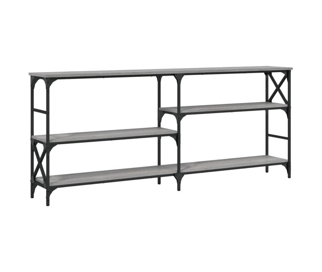 Mesa consola - mesa de entrada madera de ingeniería gris sonoma 180x29x76,5 cm