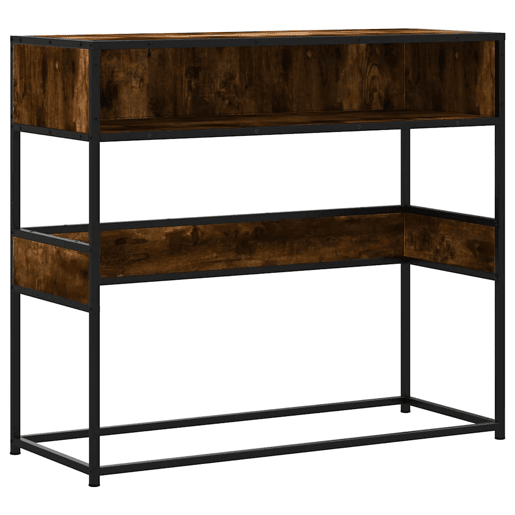 Mesa Consola - Mesa De Entrada 90x35x80 cm derivados de madeira carvalho fumado