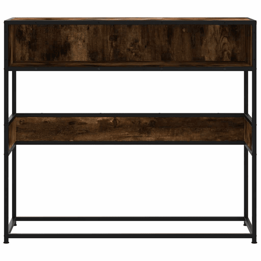 Mesa Consola - Mesa De Entrada 90x35x80 cm derivados de madeira carvalho fumado
